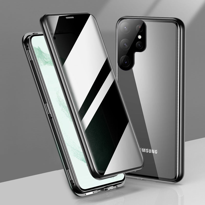Samsung Galaxy S21 Ultra 5G Double Magnetic Privacy Glass Back 360° Protection Cover