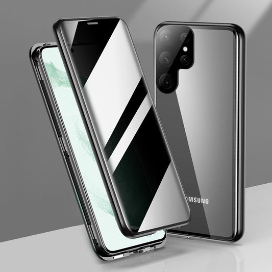 Samsung Galaxy S21 Ultra 5G Double Magnetic Privacy Glass Back 360° Protection Cover