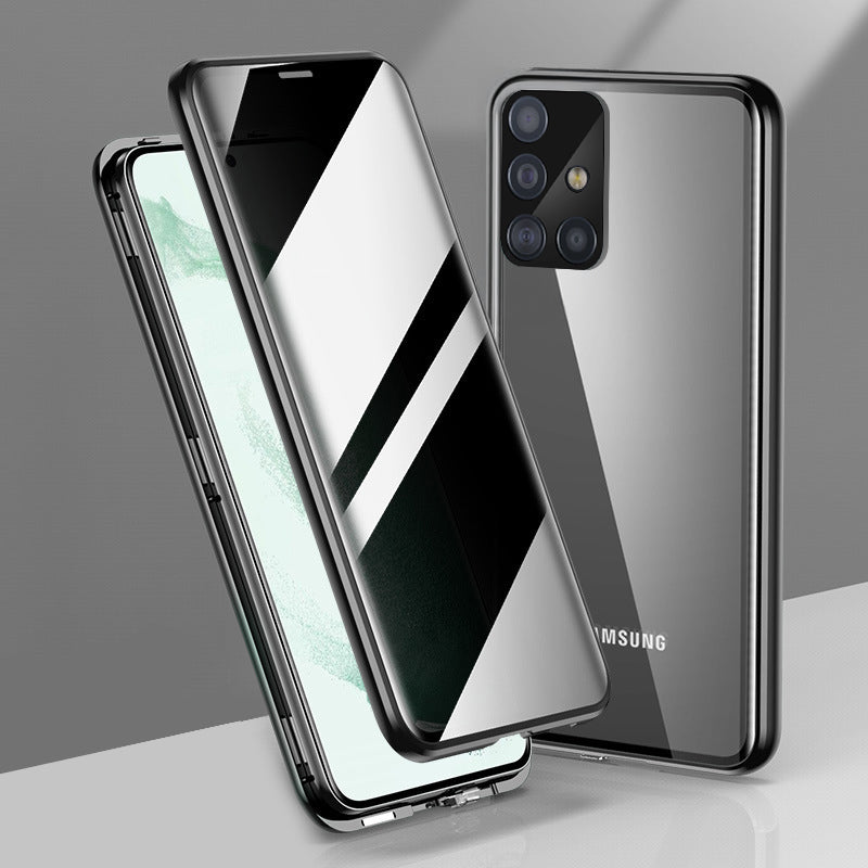 Samsung Galaxy A51 5G Double Magnetic Privacy Glass Back 360° Protection Cover