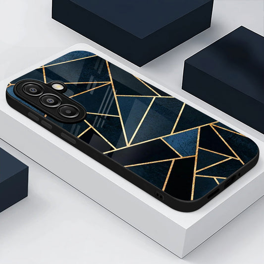 Samsung Galaxy A56 5G Premium Acrylic Shockproof Glass Back Case (Geometric Case)