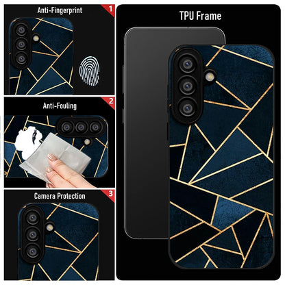 Samsung Galaxy A56 5G Premium Acrylic Shockproof Glass Back Case (Geometric Case)