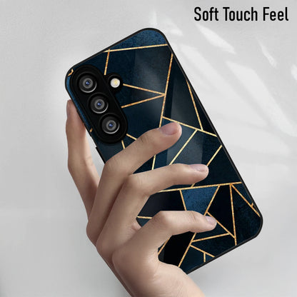 Samsung Galaxy A36 5G Premium Acrylic Shockproof Glass Back Case (Geometric Case)