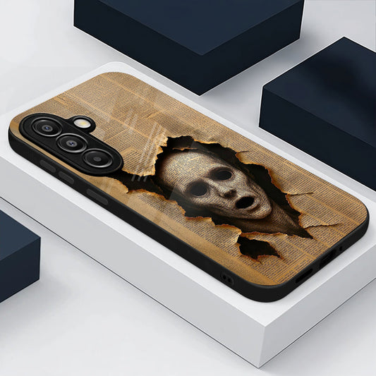 Samsung Galaxy A56 5G Premium Acrylic Shockproof Glass Back Case (Horror Art)