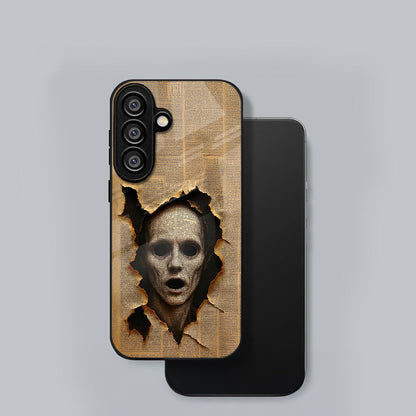 Samsung Galaxy A56 5G Premium Acrylic Shockproof Glass Back Case (Horror Art)