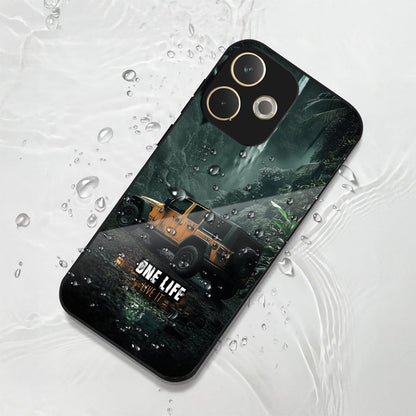 Oppo A5 Pro 5G Premium Acrylic Shockproof Glass Back Case (Jeep Case)