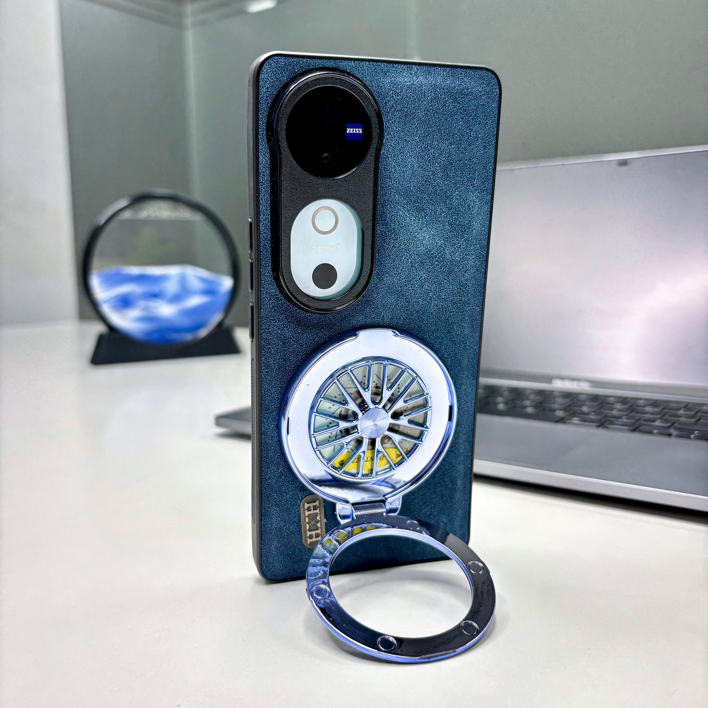 Vivo V40 5G Stress Buster Wheel Skin Feel Scratch Resistant Back Case