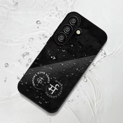 Samsung Galaxy A56 5G Premium Acrylic Shockproof Glass Back Case (Karma)