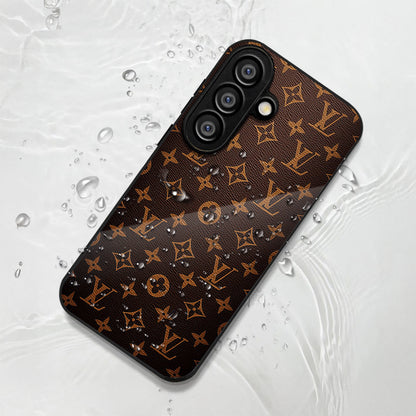 Samsung Galaxy A36 5G Premium Acrylic Shockproof Glass Back Case (LV Pattern)