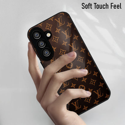 Samsung Galaxy A36 5G Premium Acrylic Shockproof Glass Back Case (LV Pattern)