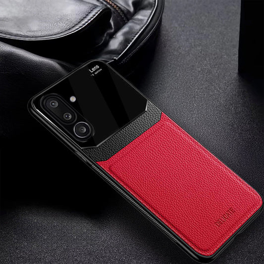Samsung Galaxy M56 5G Premium Leather Lens Protective Case