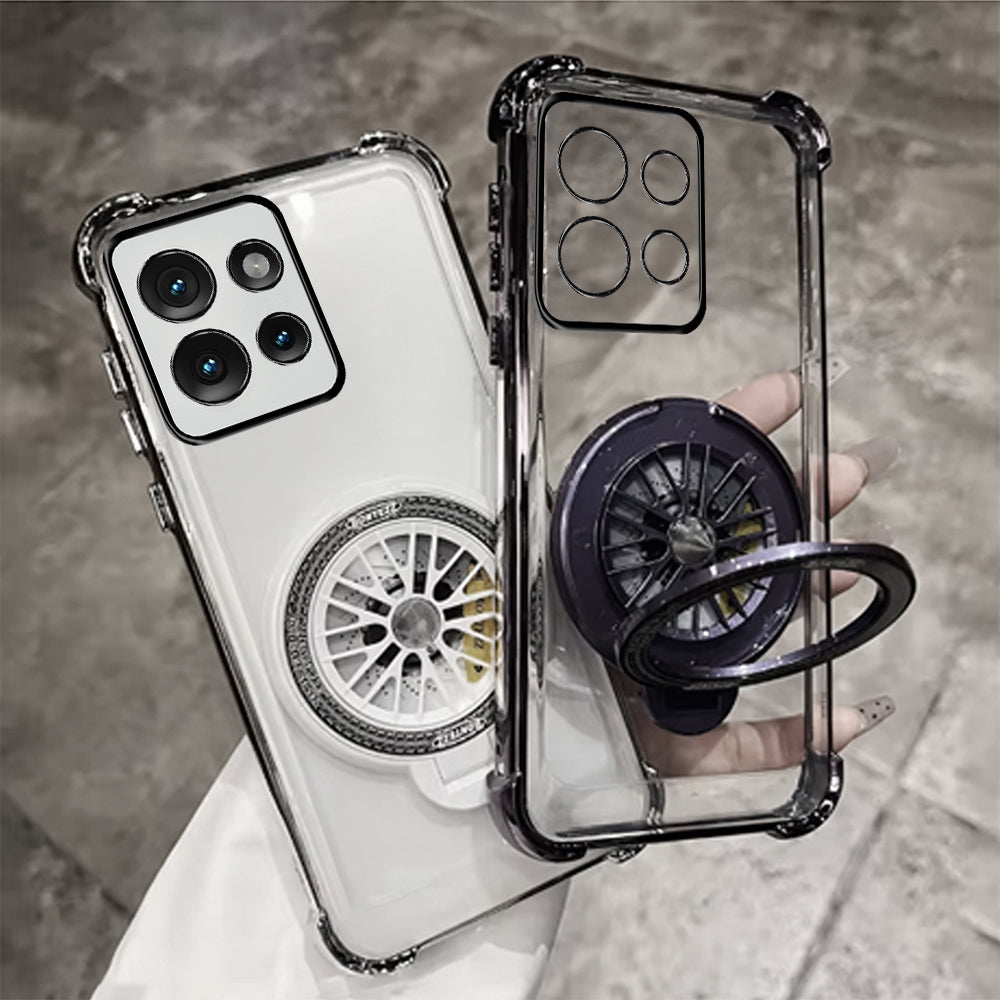Motorola Edge 50 5G Premium Stress Buster Wheel Rotating Shockproof Airbags Case