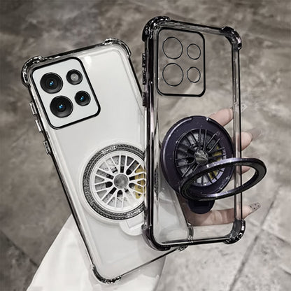 Motorola Edge 50 5G Premium Stress Buster Wheel Rotating Shockproof Airbags Case