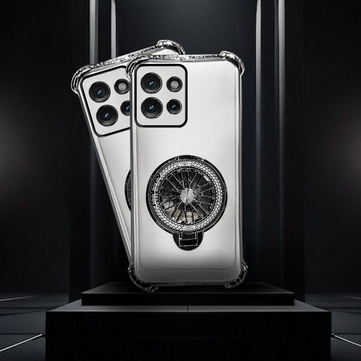 Motorola Edge 50 5G Premium Stress Buster Wheel Rotating Shockproof Airbags Case