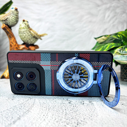 Motorola Edge 60 Fusion 5G Premium Stress Buster Wheel Grid Pattern Back Case