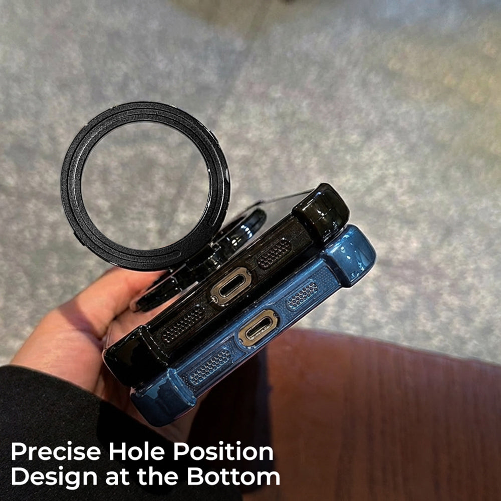 Nothing Phone 4a 5G Luxury Four Corner Invincible Bracket Ring Stand Case