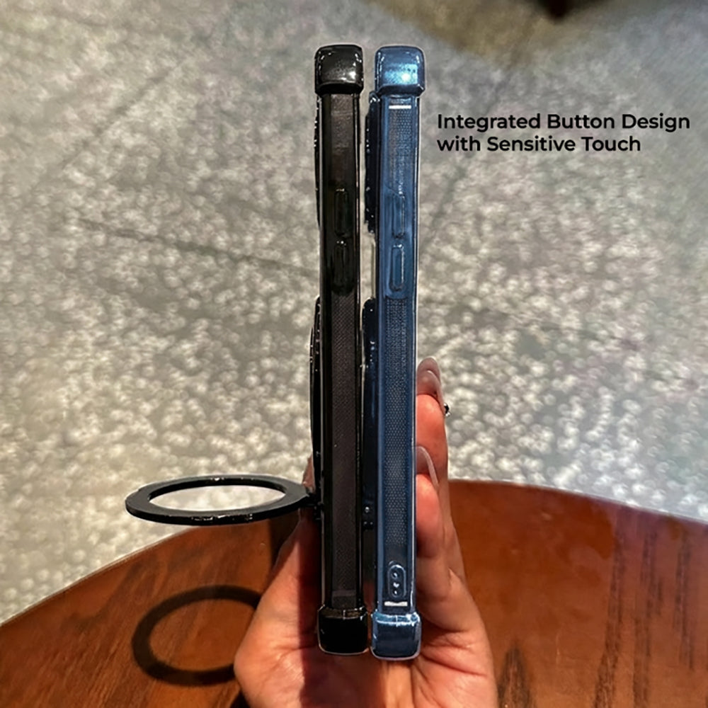 Nothing Phone 4a Pro 5G Luxury Four Corner Invincible Bracket Ring Stand Case