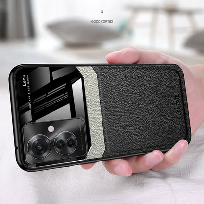 Oppo Reno11 F 5G Premium Leather Lens Protective Case