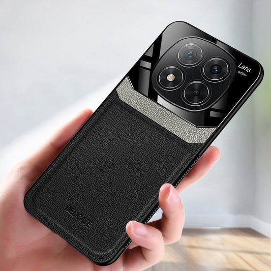Redmi Note 14 Pro 5G Premium Leather Lens Protective Case
