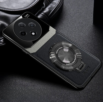 Oppo F27 Pro Plus Leather Black Case