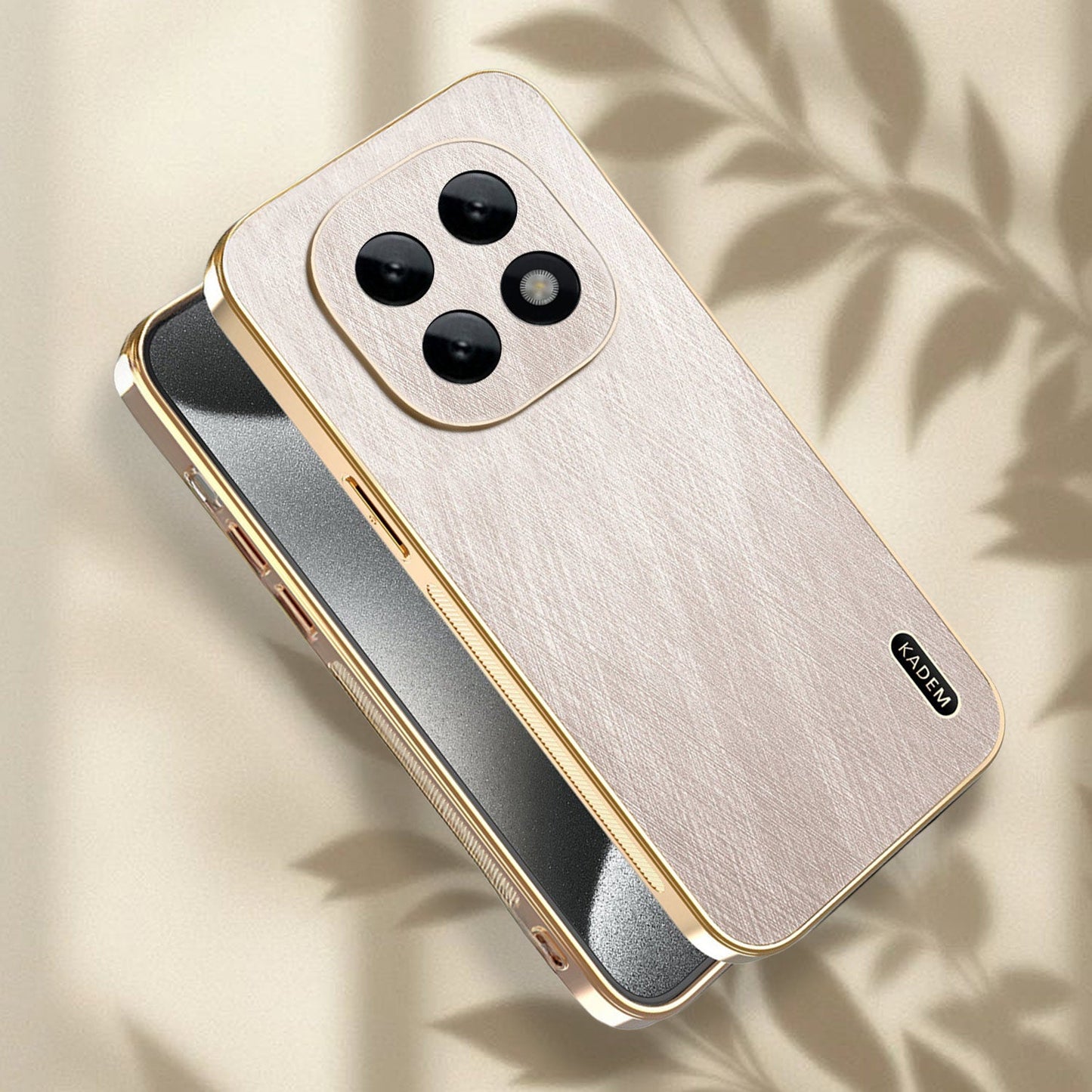 Oppo F29 Pro 5G Premium Electroplated Frame Gold Thread Pattern Soft Case