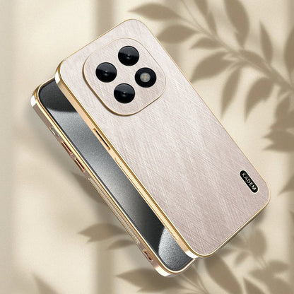 Oppo F29 Pro 5G Premium Electroplated Frame Gold Thread Pattern Soft Case