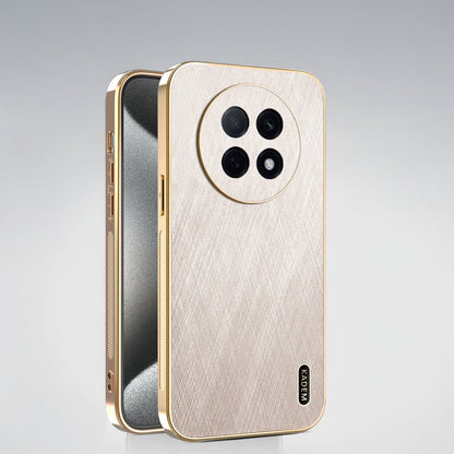 Oppo F31 Pro+ 5G Premium Electroplated Frame Gold Thread Pattern Soft Case