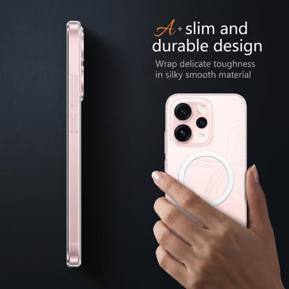 Oppo Reno 15 Pro Mini 5G Clear Anti-Yellow MagSafe Protective Case