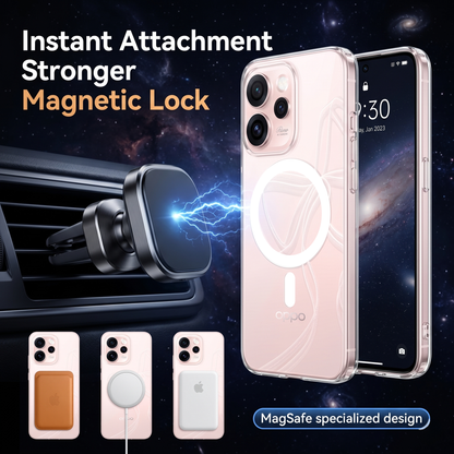Oppo Reno 15 Pro Mini 5G Clear Anti-Yellow MagSafe Protective Case