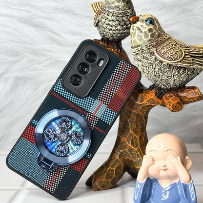 Oppo Reno 12 Pro Grid Rich Wheel Stylish Case