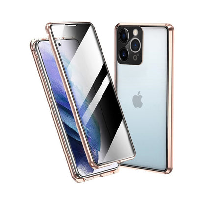 iPhone 12 Pro Max Double Magnetic Privacy Glass Back 360° Protection Cover