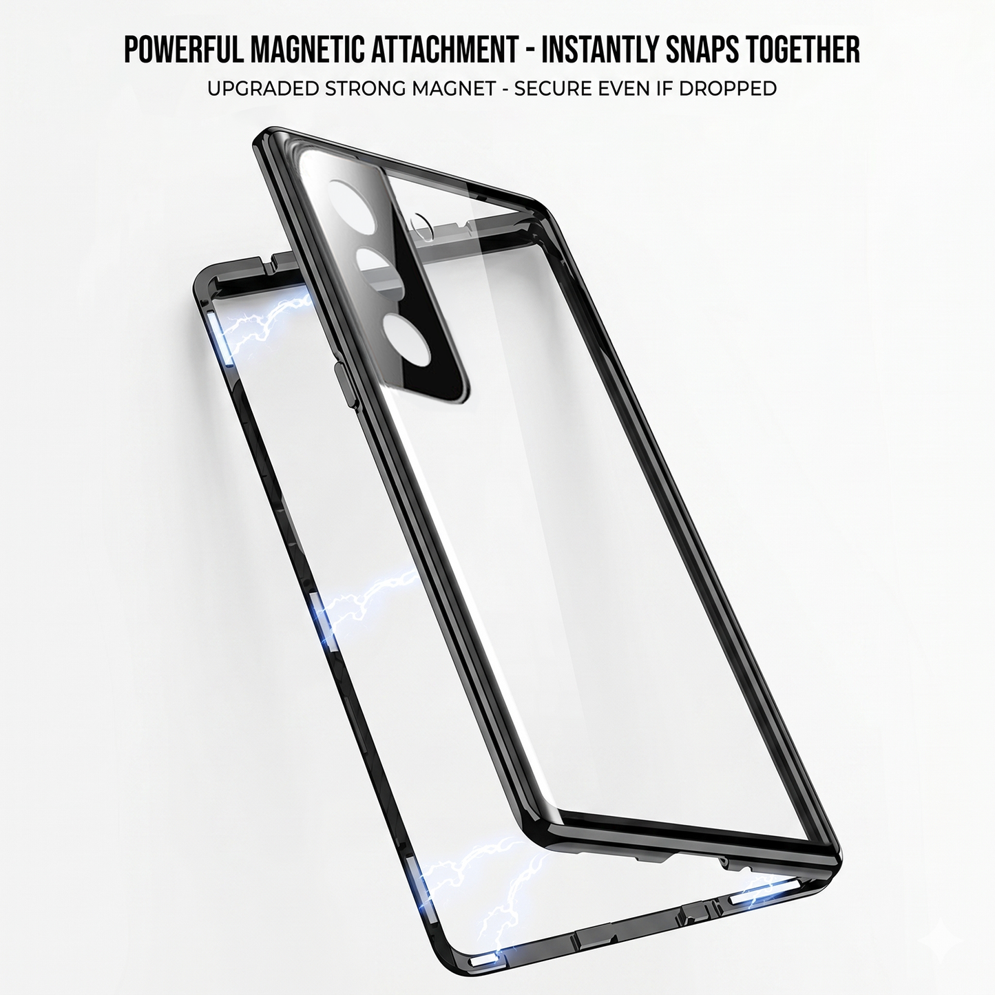 Samsung Galaxy S21 Plus 5G Double Magnetic Privacy Glass Back 360° Protection Cover