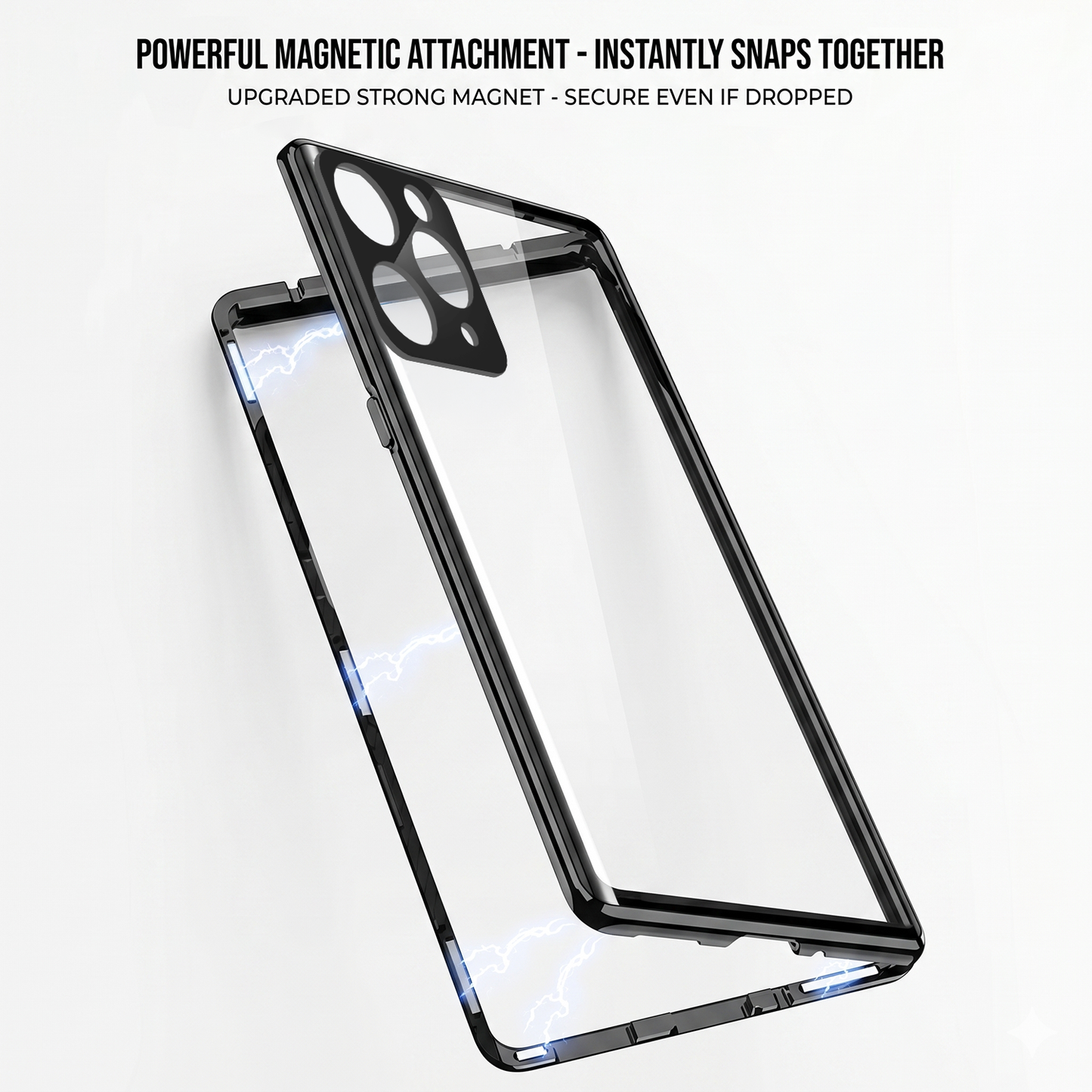 iPhone 11 Pro Max Double Magnetic Privacy Glass Back 360° Protection Cover
