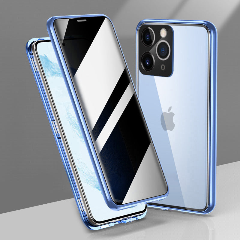 iPhone 11 Pro Max Double Magnetic Privacy Glass Back 360° Protection Cover