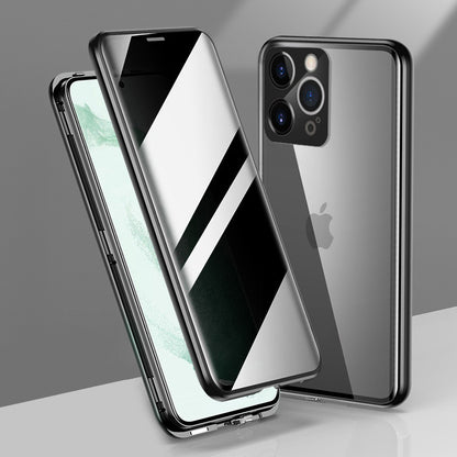 iPhone 12 Pro Max Double Magnetic Privacy Glass Back 360° Protection Cover