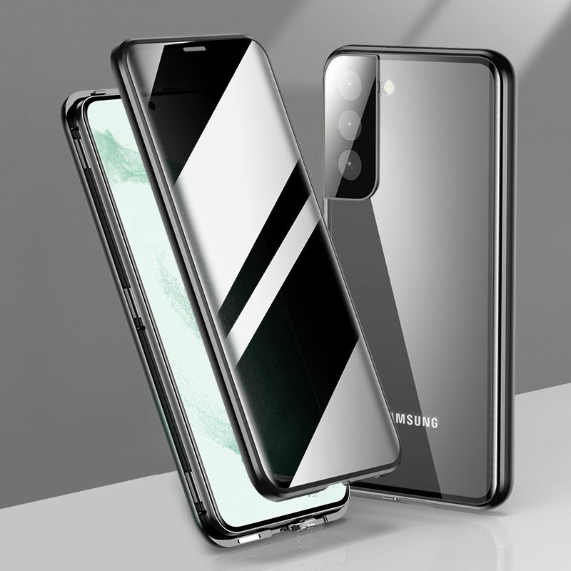 Samsung Galaxy S21 Plus 5G Double Magnetic Privacy Glass Back 360° Protection Cover