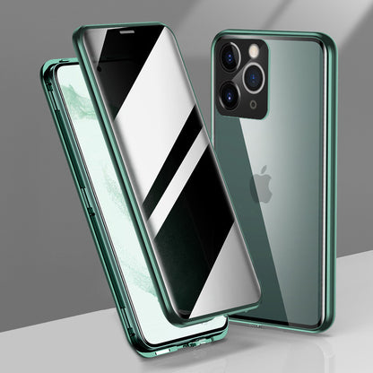 iPhone 11 Pro Max Double Magnetic Privacy Glass Back 360° Protection Cover