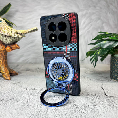 Redmi Note 14 Pro+ 5G Premium Stress Buster Wheel Grid Pattern Back Case