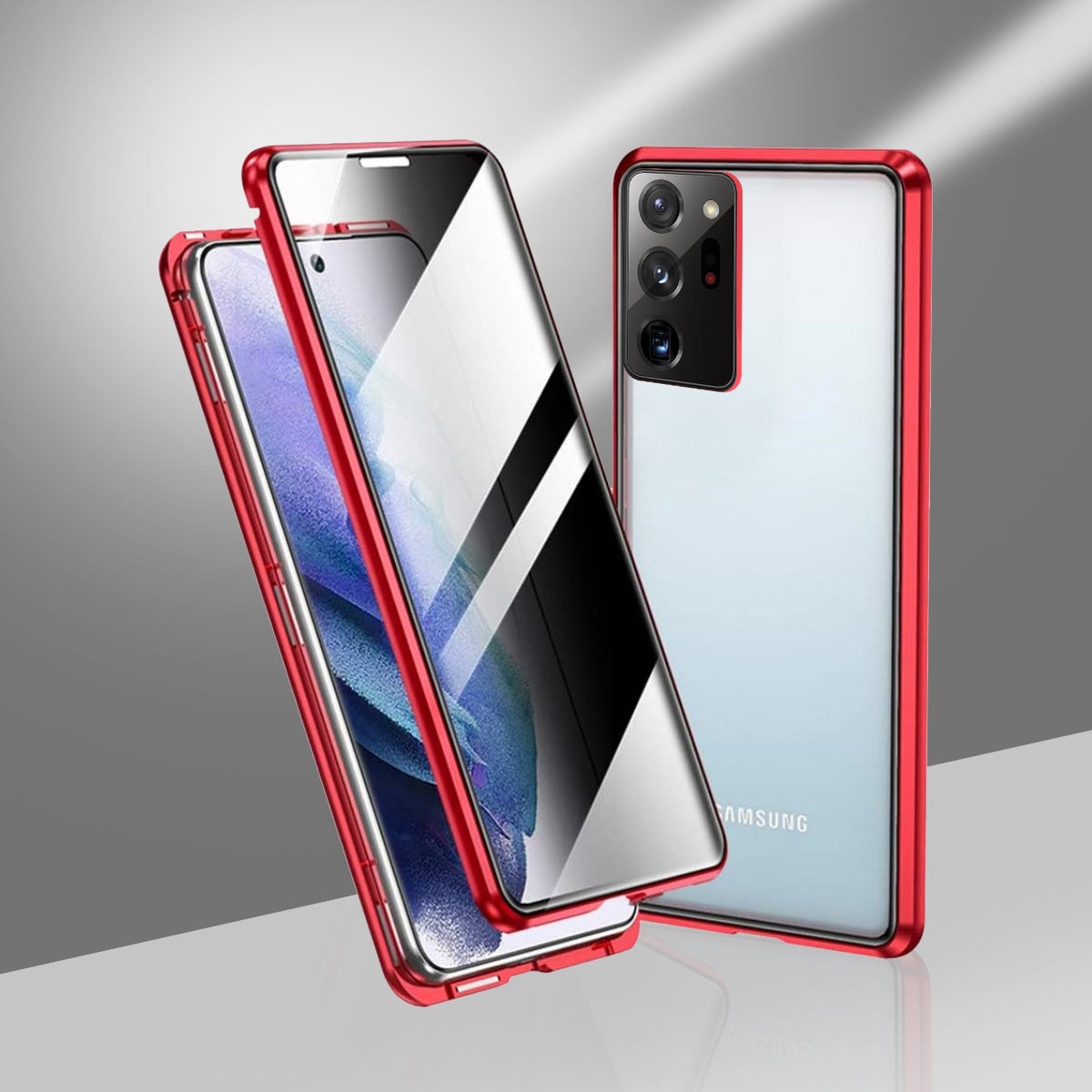 Samsung Galaxy Note 20 Ultra 5G Double Magnetic Privacy Glass Back 360° Protection Cover