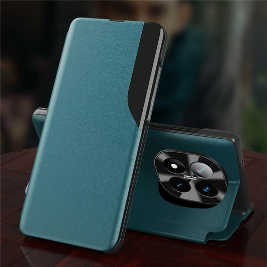 Redmi Note 14 Pro 5G Luxury Half Window Leather Flip Case