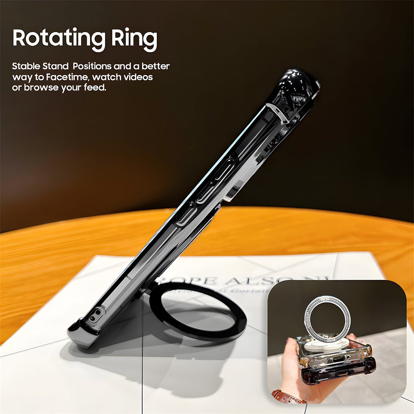 Nothing Phone 4a 5G Premium Stress Buster Wheel Rotating Shockproof Airbags Case