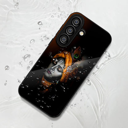Samsung Galaxy A36 5G Premium Acrylic Shockproof Glass Back Case (Turban Krishna)