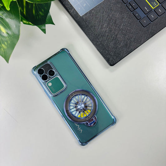 Vivo V30 Pro 5G Premium Stress Buster Wheel Rotating Shockproof Airbags Case