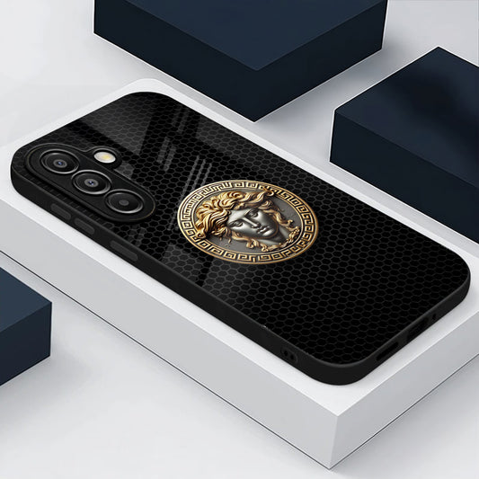 Samsung Galaxy A36 5G Premium Acrylic Shockproof Glass Back Case (Versace Case)