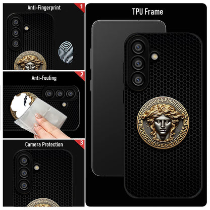 Samsung Galaxy A36 5G Premium Acrylic Shockproof Glass Back Case (Versace Case)