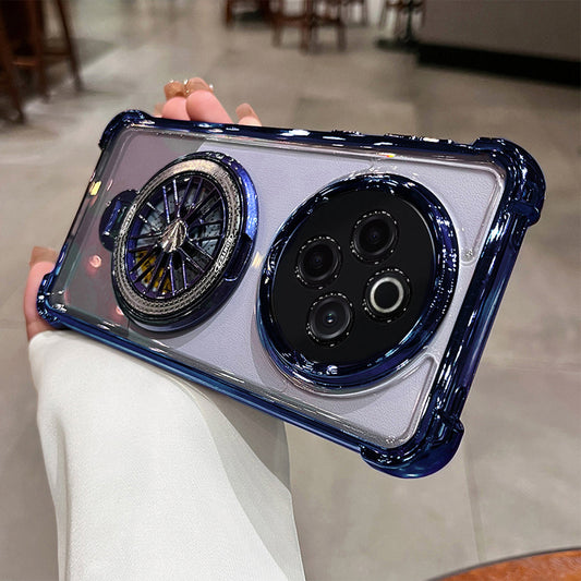 Vivo T4 5G Premium Stress Buster Wheel Rotating Shockproof Airbags Case