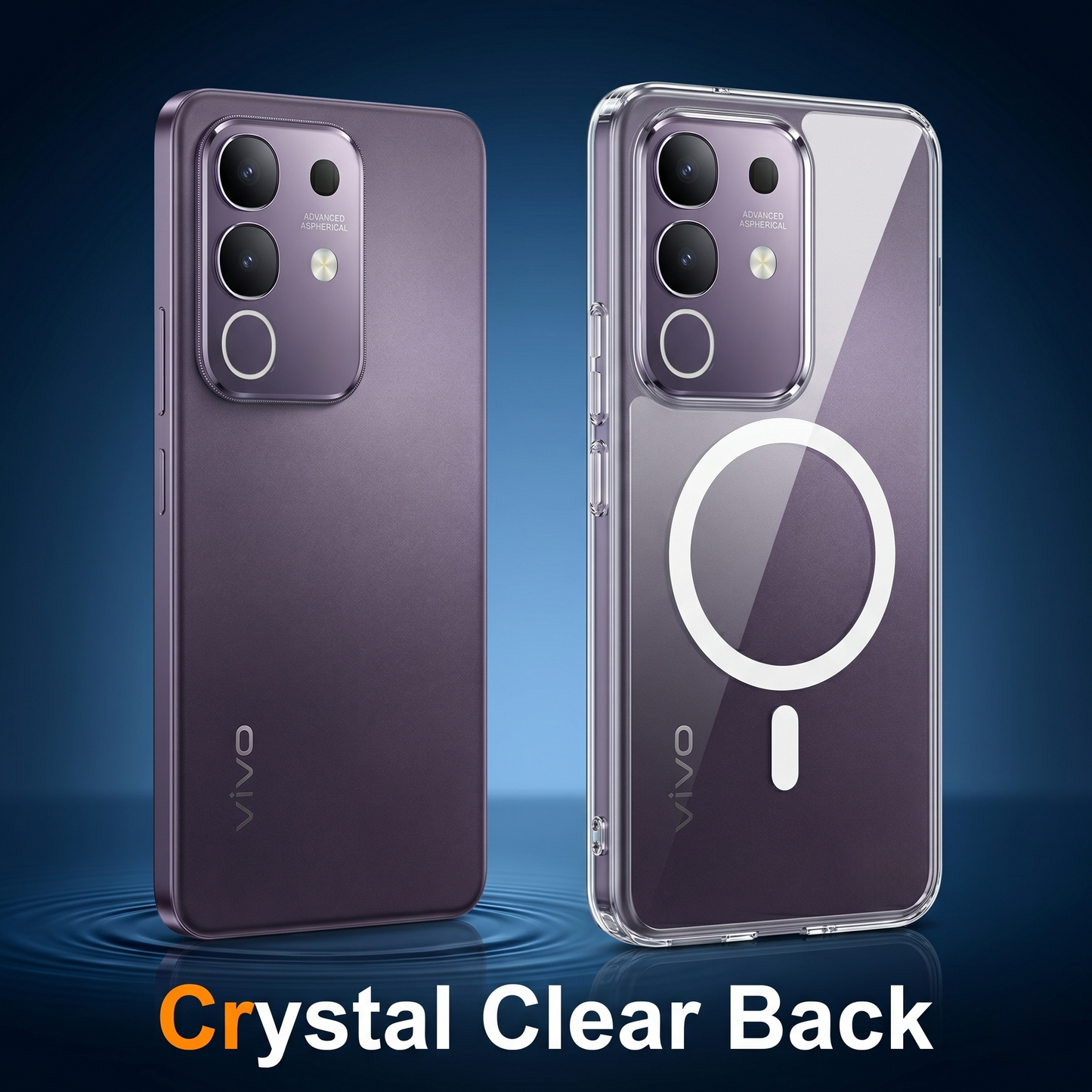 Vivo T4x 5G Clear Anti-Yellow MagSafe Protective Case