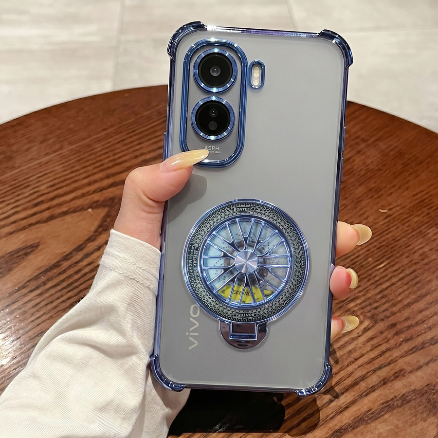Vivo T5 Pro 5G Premium Stress Buster Wheel Rotating Shockproof Airbags Case