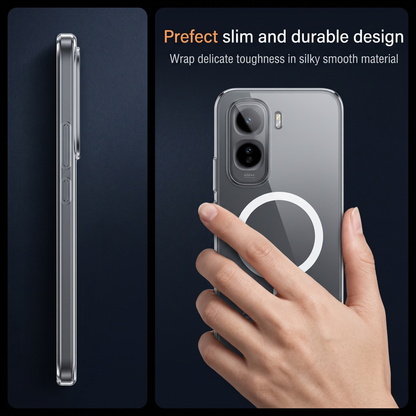 Vivo T5 Pro 5G Clear Anti-Yellow MagSafe Protective Case