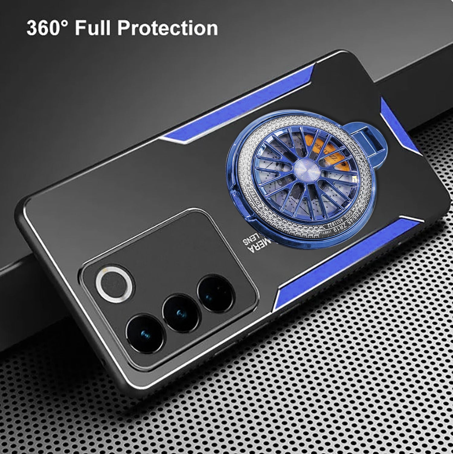 Black Premium Stand Case Vivo V27
