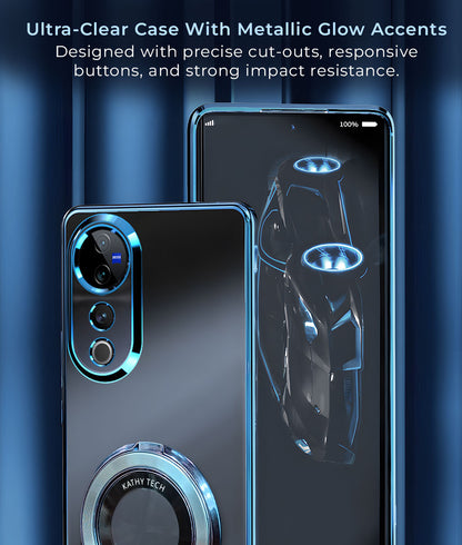 Vivo V40 Pro 5G Magnifier Electroplating Case